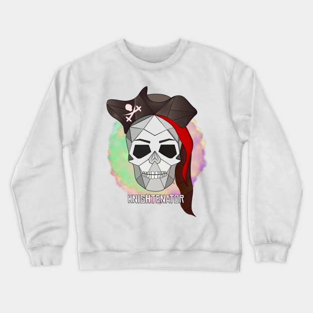 Knightenator Rainbow Skull Crewneck Sweatshirt by Knightenator